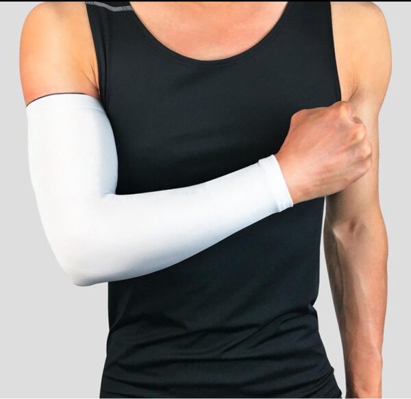 1Pcs UV Sunscreen Bicycle Cycling Arm Warmers Elastic Sports Safety Elbow Pad Basketball Long Arm Sleeve Elbow Support Protector - Image 9