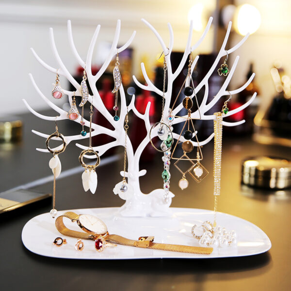 ANFEI Little Deer Earrings Necklace Ring Pendant Bracelet Jewelry Display Stand Tray Tree Storage Racks Organizer Holder H39 - Image 6