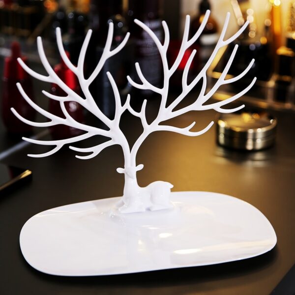 ANFEI Little Deer Earrings Necklace Ring Pendant Bracelet Jewelry Display Stand Tray Tree Storage Racks Organizer Holder H39 - Image 4