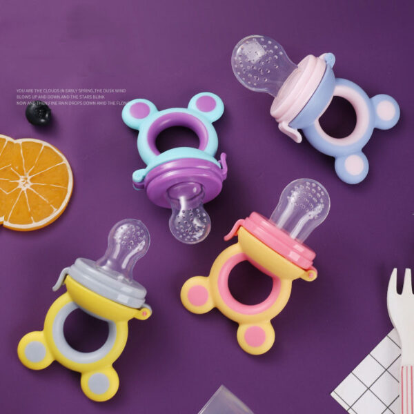 Baby products baby pacifier fruit and vegetable silicone baby nutrition fruit and vegetable mesh bag complementary food feeder - Image 3