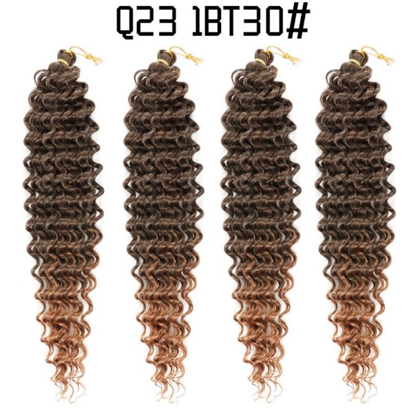 African crochet hair wig Deep Wave hair Latin American curly braided hair fluffy - Image 8