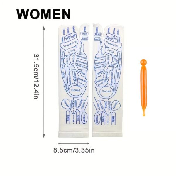 Reflexology Socks Women Foot Massage Meridian Acupoint Reflex Area Acupoint Socks And Foot Acupoint Illustration Socks for Foot - Image 22
