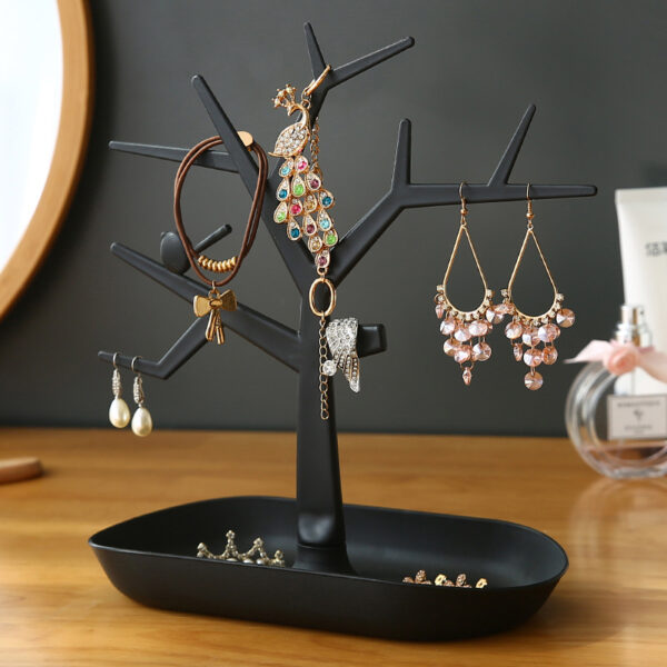 Bird Tree Ornaments Jewelry Storage Box Earring Nails Display Shelf Jewelry Tree Porch Hanging Key Women's Home Finishing Table - Image 2