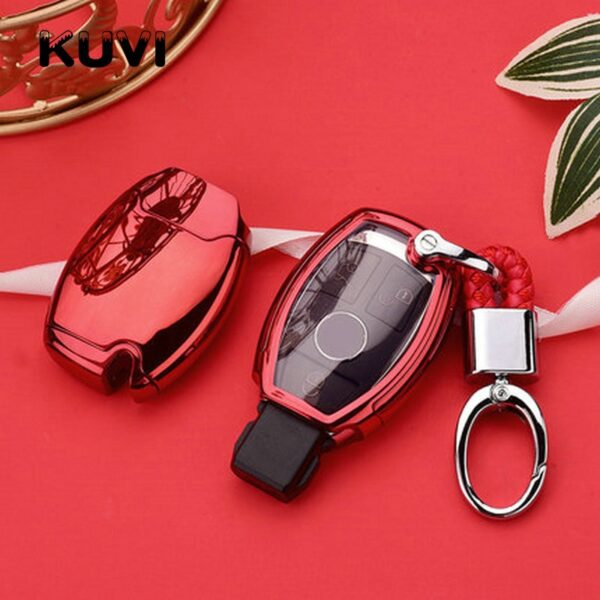 Hight quality PC+TPU key case cover Key case protective shell holder for Mercedes benz A B R G Class GLK GLA w204 W251 W463 W176 - Image 3