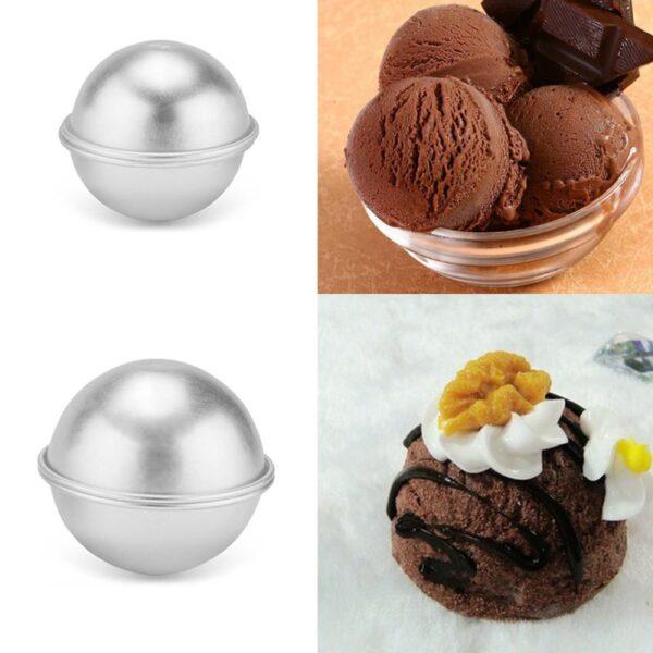 6pcs/pack Bath Bombs Metal Aluminum Alloy Bath Bomb Mold 3D Ball Sphere Shape DIY Bathing Tool - Image 4
