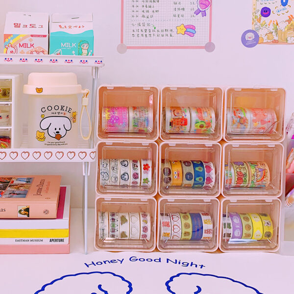 Ins Style New Desktop Drawer Storage Box Sundries Hand Account Tape Transparent Small Box Acrylic Storage Rack