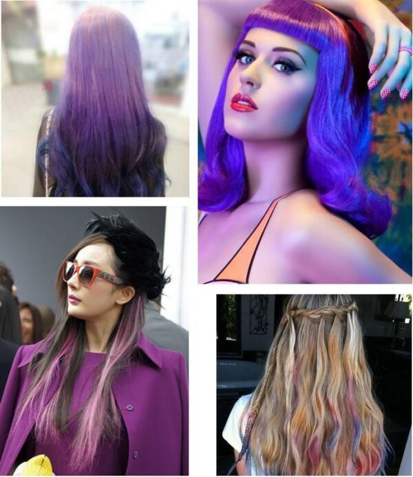 Hair Dying Chalk Temporary Hair Powder Soft Salon Hair Color DIY Salon 4 Colors optional one time use - Image 4