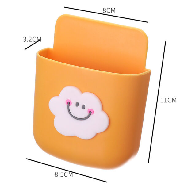 TV Air Conditioner Remote Control Wall Hanging Box Wall-Mounted Storage Box Punch-Free Mobile Phone Storage Rack Hanger - Image 5