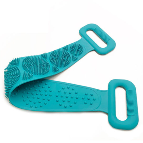 Hot Body Wash Silicone Body Scrubber Belt Double Side Shower Exfoliating Belt Removes Bath Towel - Image 7
