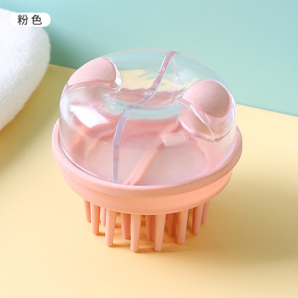 Hair Wash Comb Clear Brush Fluid Press Scalp Massage Bath Cleaning Shower Brush Home Shampoo Scrubber - Image 11