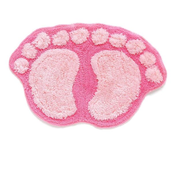 Foot Print Bath Mats Non-slip Bathroom Carpet Mat Toilet Bathroom Rug Bath Pad - Image 9