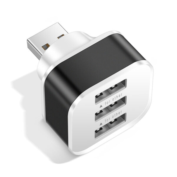 Luminous 3 USB mobile phone charging head with 1/3 expansion port, multi port USB mobile phone charger - Image 7