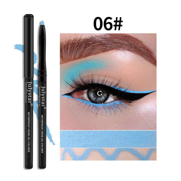 White Eyeliner Pencil Color Eyeliner Cream Not Easy To Smudge Waterproof Oil-Proof Slim Eyeliner Gel Pencil - Image 8