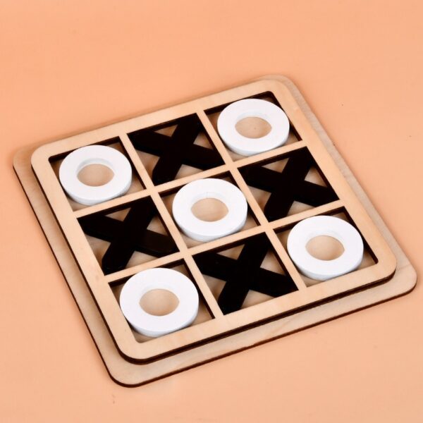 XO Triple Wells Chess Children's Early Education, Puzzle, Entertainment, Leisure Games, Board Games, Building Block Toys - Image 10