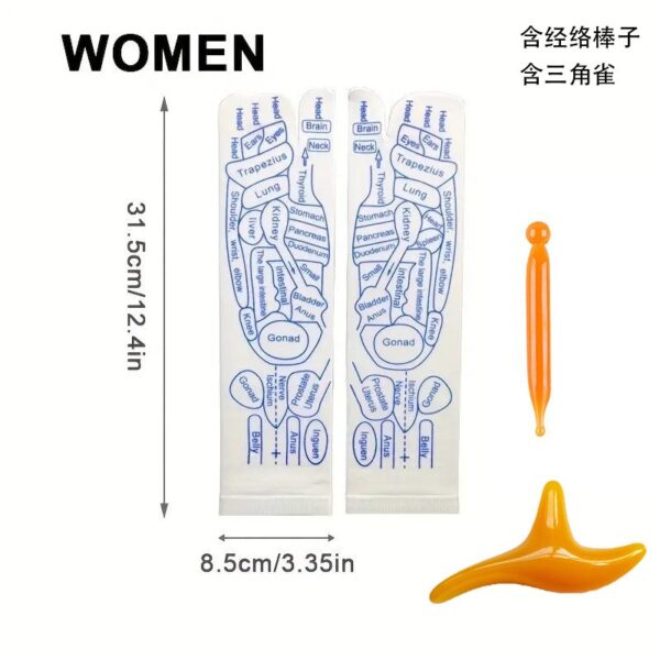 Reflexology Socks Women Foot Massage Meridian Acupoint Reflex Area Acupoint Socks And Foot Acupoint Illustration Socks for Foot - Image 19