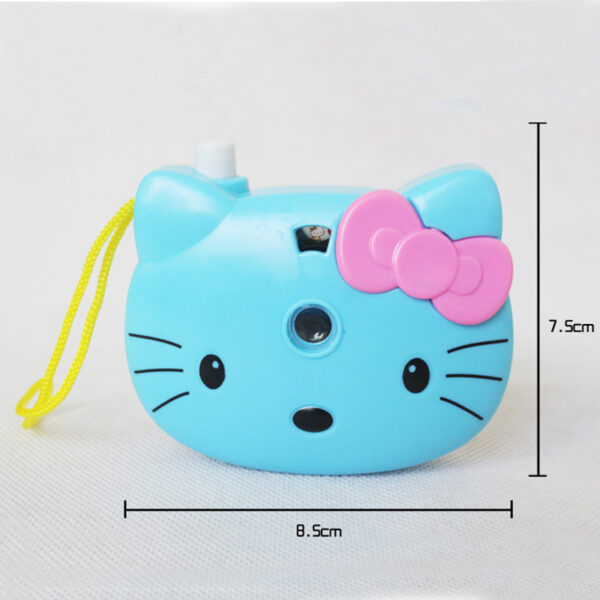 1pcs Cute Hello Kitty Light Projection Camera Children Educational Toys For Kids Projection Cartoon Pattern Camera Children Gift - Image 4