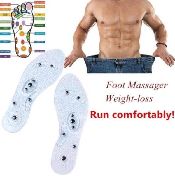1Pair Shoe Gel Insoles Feet Magnetic Therapy Health Care for Men Comfort Pads Foot Care Relaxation Gifts - Image 3