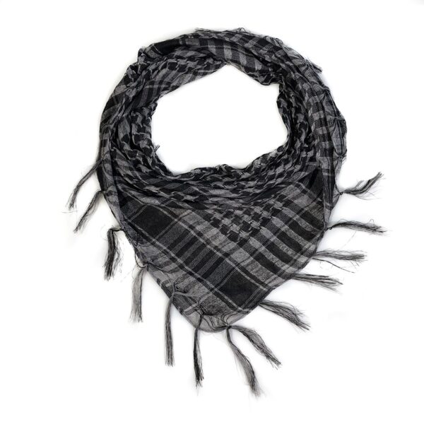 Network Silk Thousand Bird Grid Square Scarf Arab Headscarf Outdoor Military Enthusiast Tactics Foreign Trade Tassel Desert Scar - Image 11