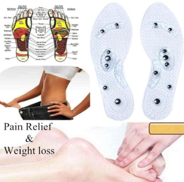 1Pair Shoe Gel Insoles Feet Magnetic Therapy Health Care for Men Comfort Pads Foot Care Relaxation Gifts - Image 4