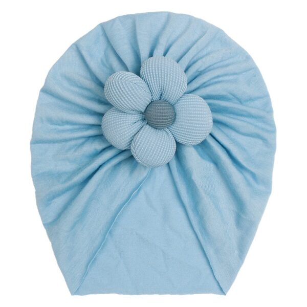 Children's imitation cotton pullover hat, baby creative, comfortable, breathable flower hat, baby hat - Image 4