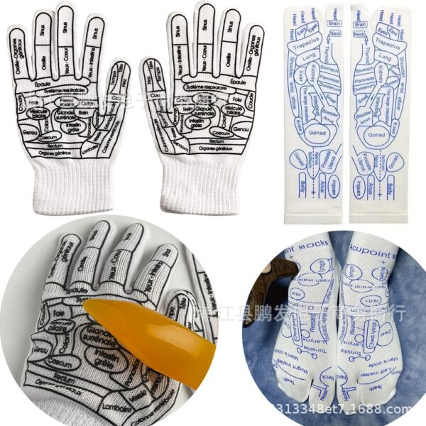 Reflexology Socks Women Foot Massage Meridian Acupoint Reflex Area Acupoint Socks And Foot Acupoint Illustration Socks for Foot - Image 29