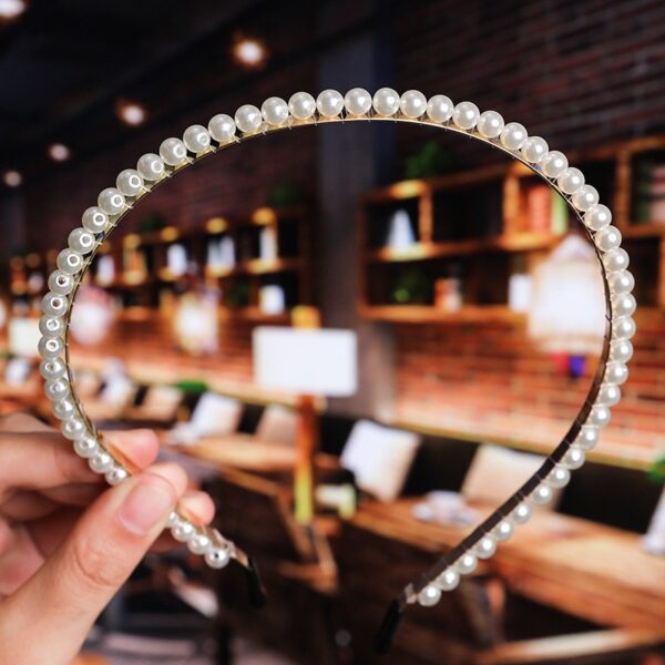 Bride's Hair Accessories Women's Handwoven Knotty Pearl Headband Japanese Korean Headdress Bow Hair Clip Crown Headband - Image 46