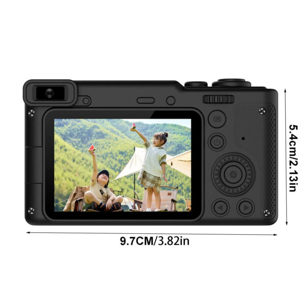 1080p Digital Cameras 40MP Front And Rear Camera 8X Digital Zoom Children Gift Recording Videos Student Camera With Bracket - Image 7