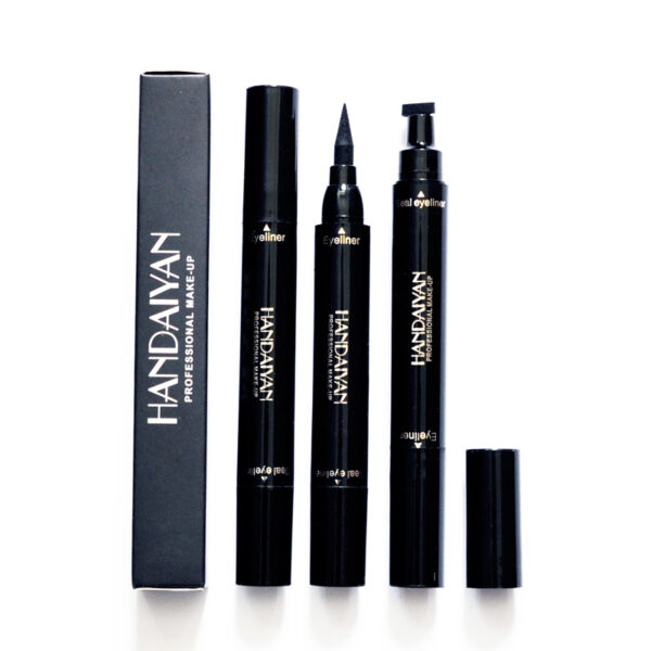 HANDAIYAN Double Headed Seal Eyeliner Triangle Seal Eyeliner 2 In 1 Waterproof Eyeliner Make Up - Image 5