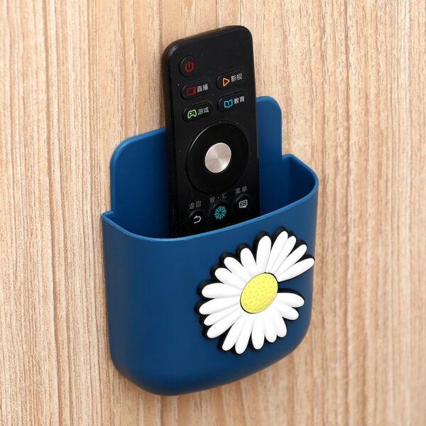 TV Air Conditioner Remote Control Wall Hanging Box Wall-Mounted Storage Box Punch-Free Mobile Phone Storage Rack Hanger - Image 4