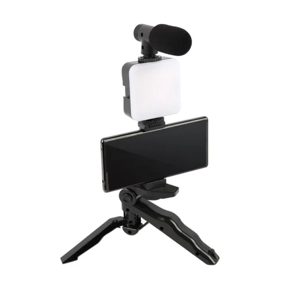 Vlogging kit for mobile phone tripod 36 led fill light and mini microphone for live stream, video TikTok YouTube - Image 3