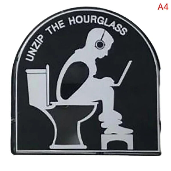 Time Out Stool Sand 5 Minute Restroom Clock Hourglass Valentine's Day Birthday Gift Creative Timers Kids Boyfriend Husband Gift - Image 3