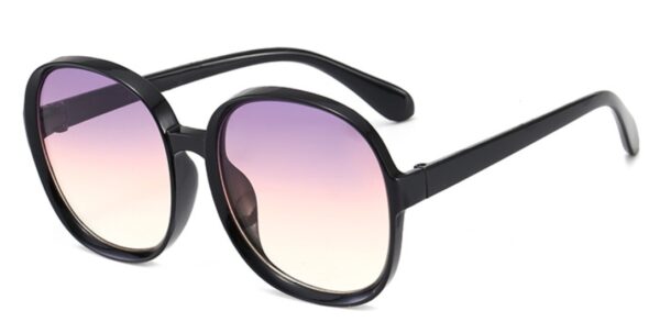 New Round Frame Sunglasses Women Retro Brand Designer Brown Black Oversized Lady Sun Glasses Female Fashion Outdoor Driving - Image 8