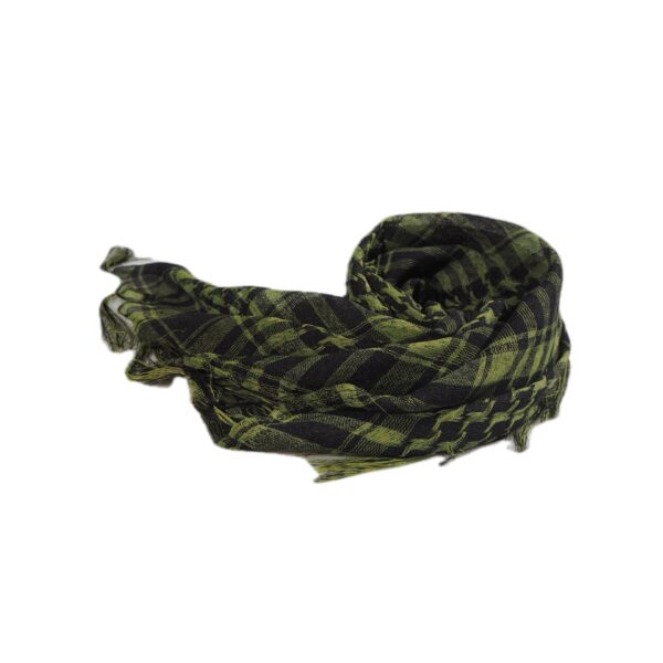 Network Silk Thousand Bird Grid Square Scarf Arab Headscarf Outdoor Military Enthusiast Tactics Foreign Trade Tassel Desert Scar - Image 16
