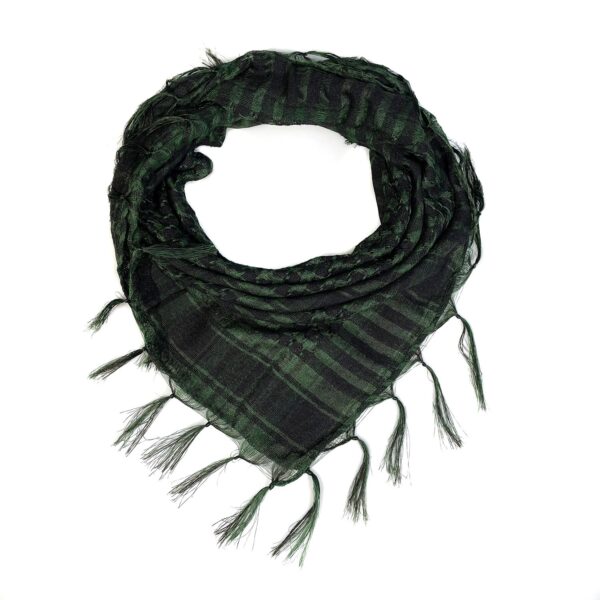 Network Silk Thousand Bird Grid Square Scarf Arab Headscarf Outdoor Military Enthusiast Tactics Foreign Trade Tassel Desert Scar - Image 2