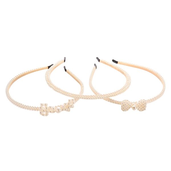 Bride's Hair Accessories Women's Handwoven Knotty Pearl Headband Japanese Korean Headdress Bow Hair Clip Crown Headband - Image 37