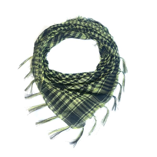 Network Silk Thousand Bird Grid Square Scarf Arab Headscarf Outdoor Military Enthusiast Tactics Foreign Trade Tassel Desert Scar - Image 7