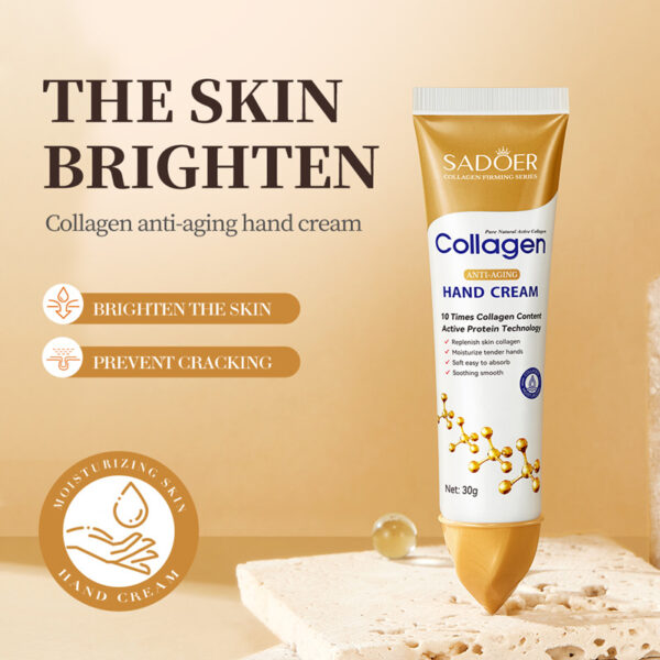 SADOER collagen anti-wrinkle hand cream hydrating moisturizing anti-cracking autumn and winter skin care hand cream - Image 2