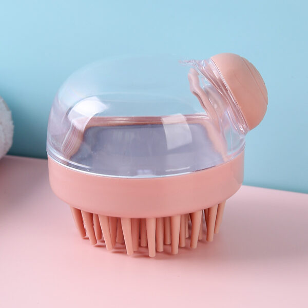 Hair Wash Comb Clear Brush Fluid Press Scalp Massage Bath Cleaning Shower Brush Home Shampoo Scrubber - Image 6