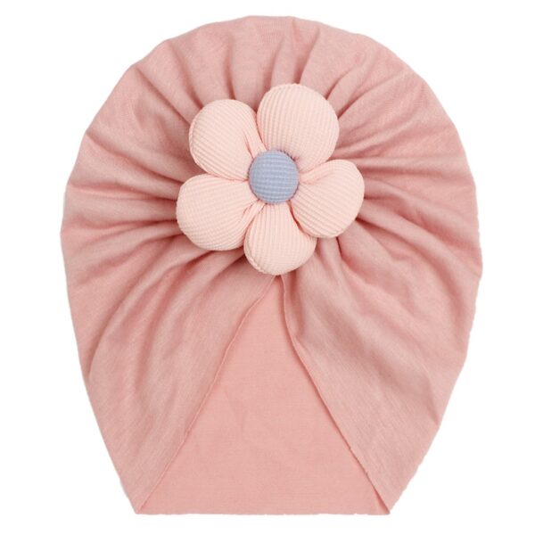 Children's imitation cotton pullover hat, baby creative, comfortable, breathable flower hat, baby hat - Image 7
