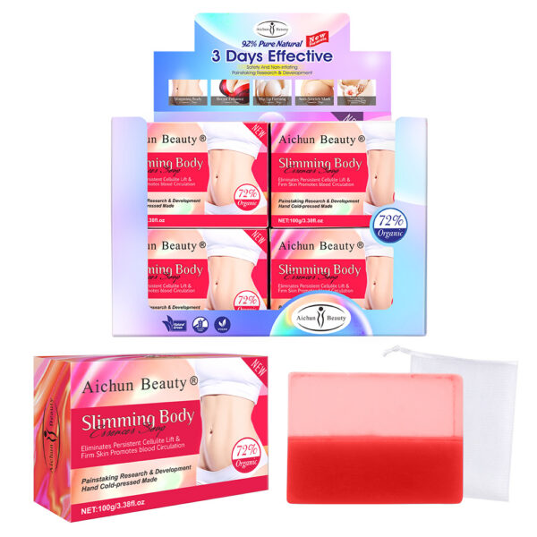 Body Sculpting Two-Color Handmade Soap Body Skin Curve Lift Moisturizing Moisturizing Mild Skin Care Handmade Soap - Image 4