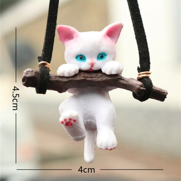 Cute Anime Car Ornaments Faceless Male Cat Pendant Auto Rearview Mirror Pendant Birthday Gift Auto Decoraction Accessories Coche - Image 2
