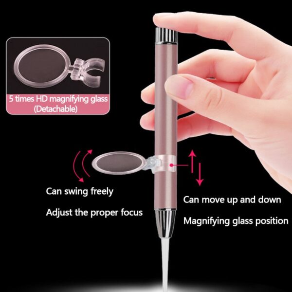 LED FlashLight Earpick Baby Ear Cleaner Endoscope Penlight Spoon Cleaning Ear Curette Light Spoon with Magnifier Ear Wax Removal - Image 4