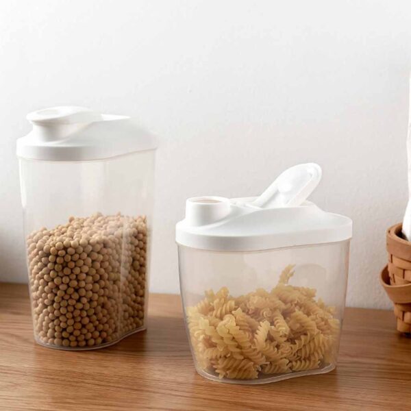 Kitchen Stackable Plastic Cereal Dispenser Kitchen Food Grain Container Grain Cereal Storage Tank Snacks Dry Goods Storage - Image 2
