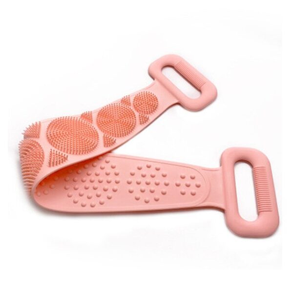 Hot Body Wash Silicone Body Scrubber Belt Double Side Shower Exfoliating Belt Removes Bath Towel - Image 9