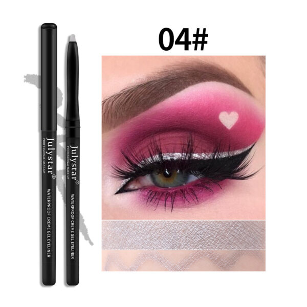 White Eyeliner Pencil Color Eyeliner Cream Not Easy To Smudge Waterproof Oil-Proof Slim Eyeliner Gel Pencil - Image 10