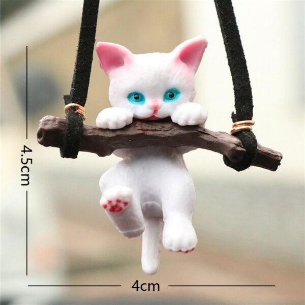 Cute Anime Car Ornaments Faceless Male Cat Pendant Auto Rearview Mirror Pendant Birthday Gift Auto Decoraction Accessories Coche - Image 4