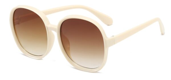 New Round Frame Sunglasses Women Retro Brand Designer Brown Black Oversized Lady Sun Glasses Female Fashion Outdoor Driving - Image 13