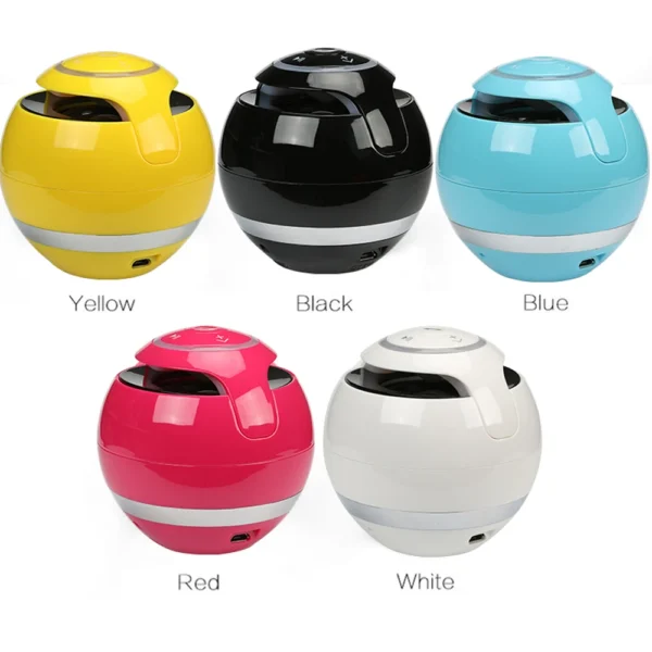 Bluetooth Speaker Mini Portable Wireless Speaker Soundbar Bass Boombox Sound box with Mic TF Card FM Radio LED Light - Image 3
