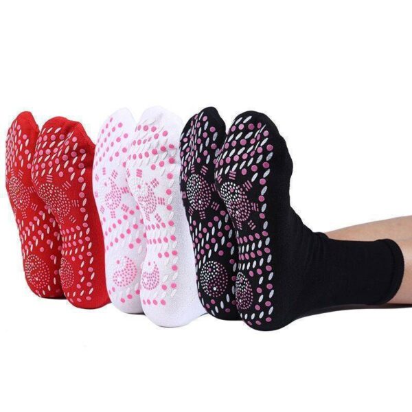 Self Heating Socks Health Massage Socks Self Heating Middle Tube Thickened Warm Foot Socks Hot Moxibustion Cold Proof Socks - Image 4