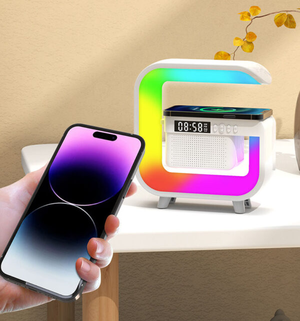 Colorful ambient light, night light, Bluetooth speaker - Image 3